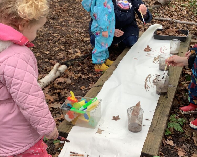 Image of Forest school play group