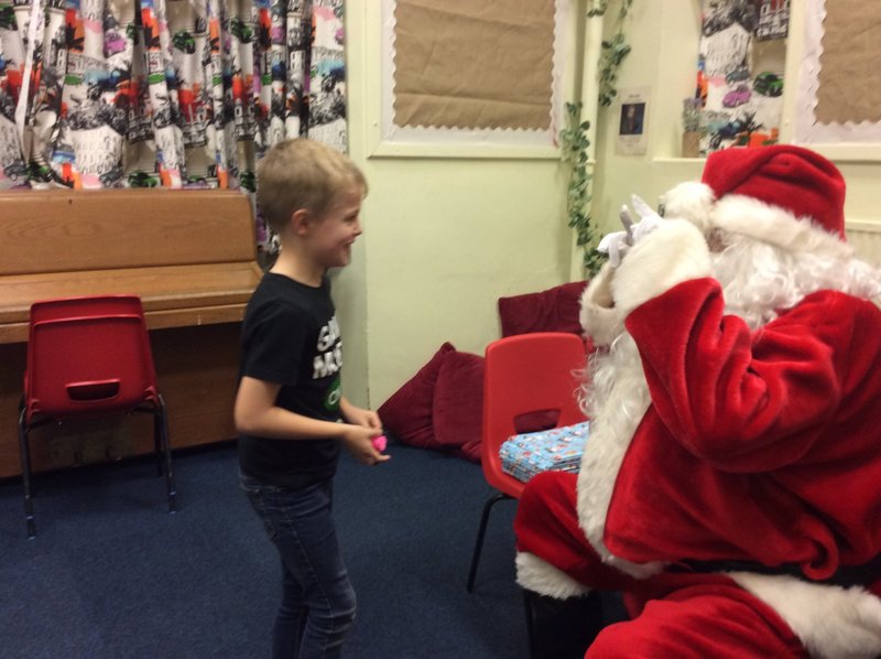 Image of Christmas Party day and visit from Santa