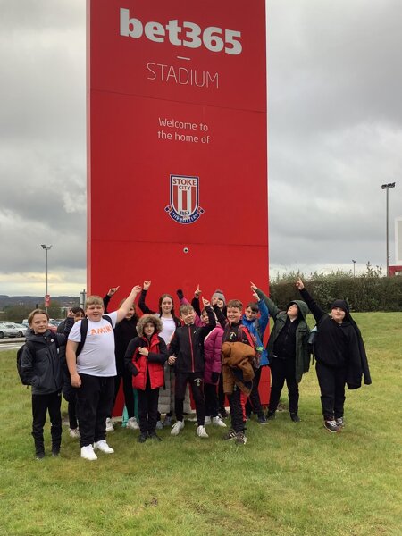 Image of Class 3 visit Stoke City