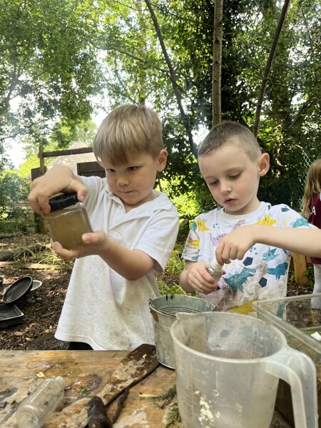 Image of Cake in forest school 
