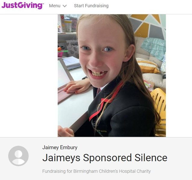 Image of Jaimey's Sponsored Silence for BCH