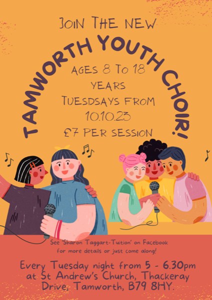 Image of Tamworth Youth Choir - Tuesdays 5 - 6.30pm